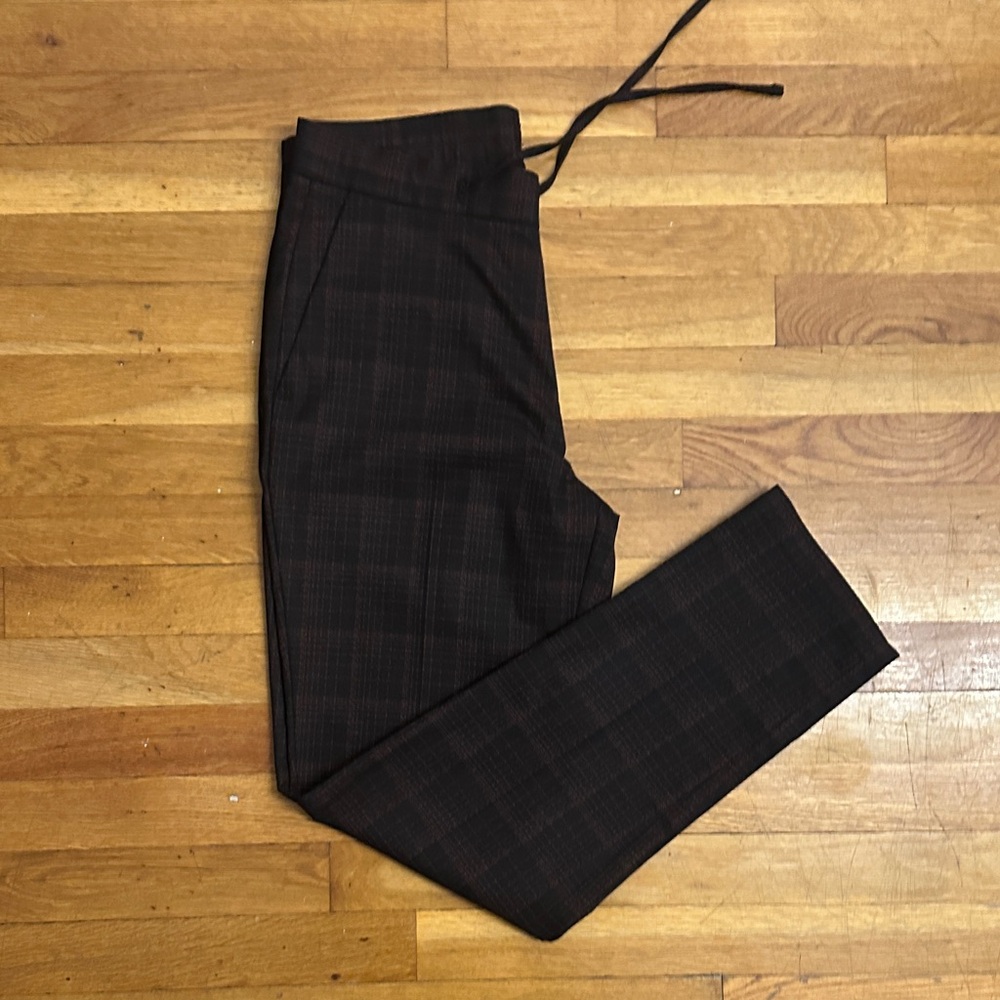 ASOS Men's Black Plaid Dress Trousers Brand New !